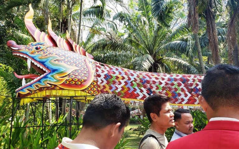 ‘Art in the Park’ Transforms Plastic Waste Into a Dragon, Drooping Branches Into Butterfly Wings