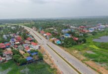 ផ្លូវក្រវ៉ាត់ក្រុងតម្លៃ៤៦០លានដុល្លារ ត្រូវបានសម្ពោធជាផ្លូវការ